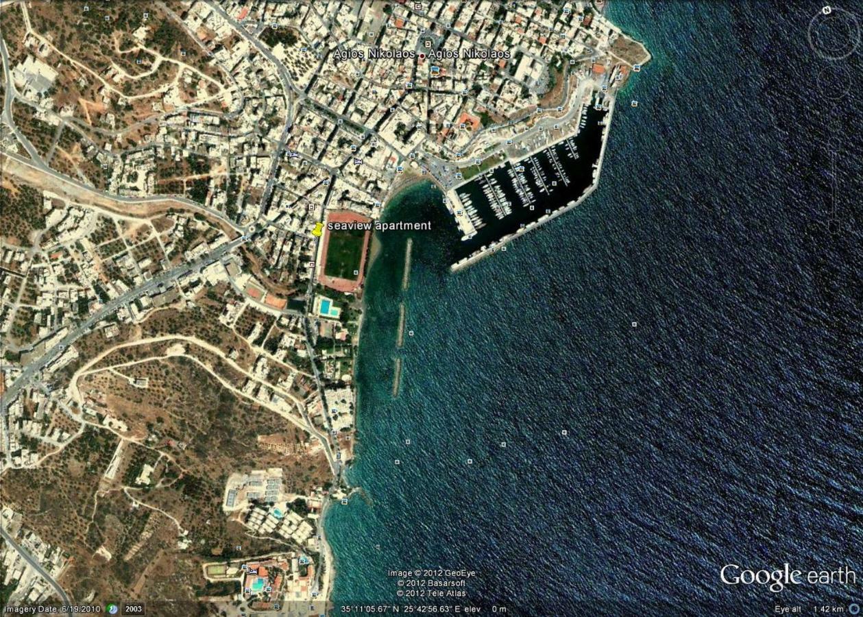 Stunning Seaview Town Apartment Agios Nikolaos Exterior foto
